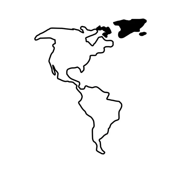 Εικονίδιο χάρτη του κόσμου τον πλανήτη — Διανυσματικό Αρχείο