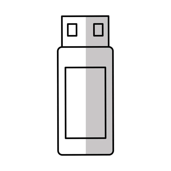 Usb icono de memoria flash — Vector de stock