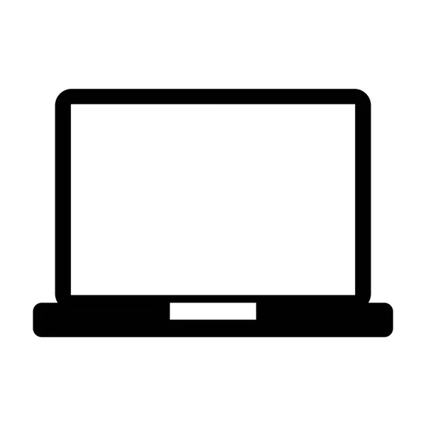 Ноутбук комп'ютер ізольований значок — стоковий вектор