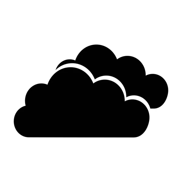 Cloud computing geïsoleerde pictogram — Stockvector