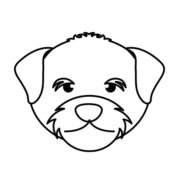 หัวมัสคอตสุนัขน่ารัก — ภาพเวกเตอร์สต็อก