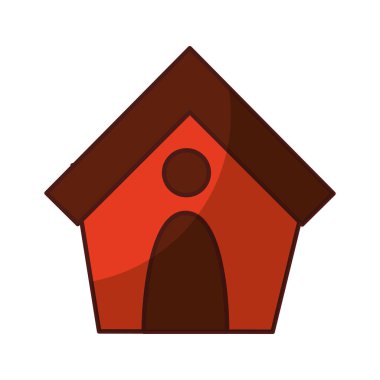 köpek evi izole simgesi