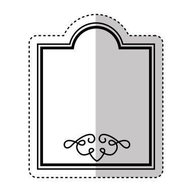 zarif çerçeve izole simgesi