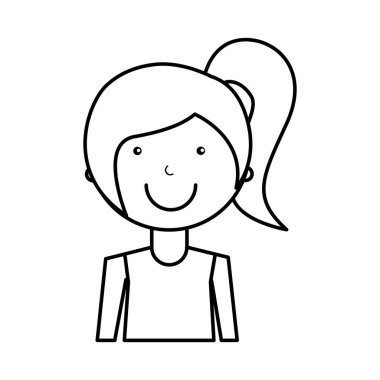 genç kadın avatar karakter