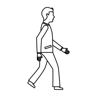 işadamı avatar yürüyen simgesi