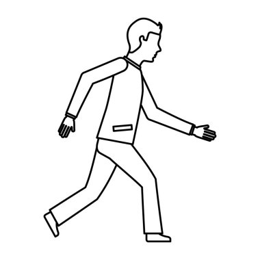 işadamı avatar yürüyen simgesi