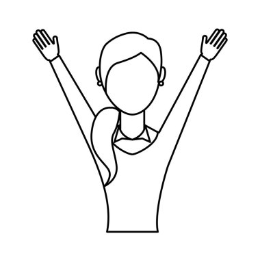 Eller yukarı işkadını avatar