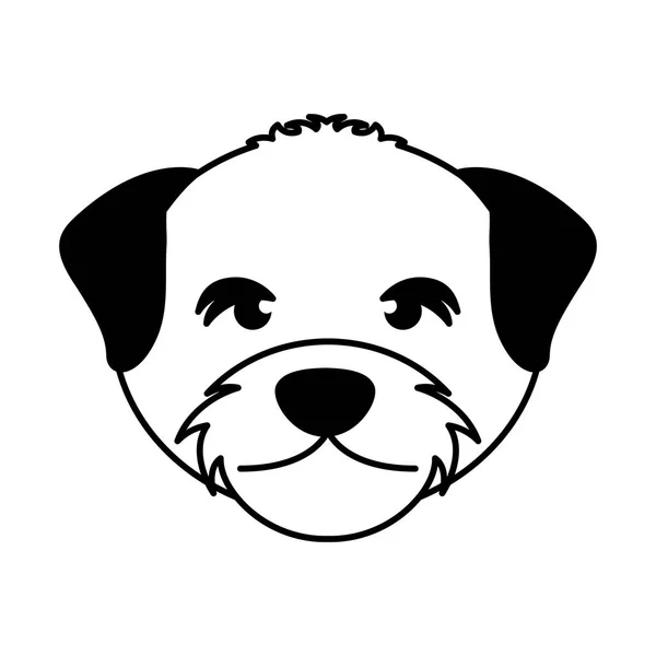 หัวมัสคอตสุนัขน่ารัก — ภาพเวกเตอร์สต็อก