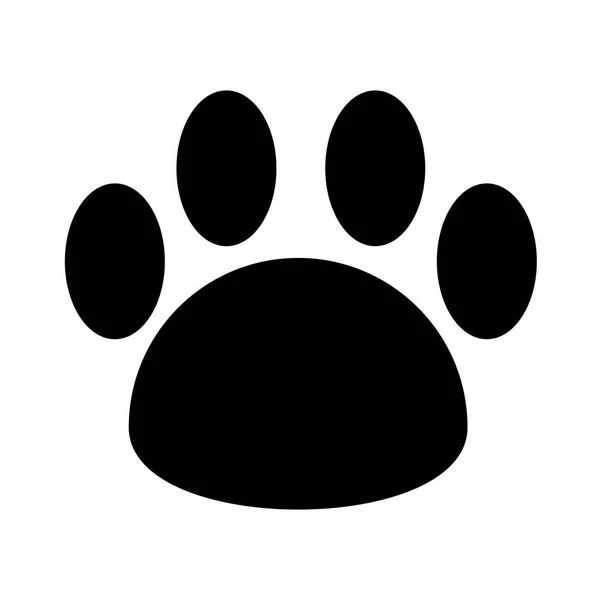 Huella de la mascota icono aislado — Archivo Imágenes Vectoriales