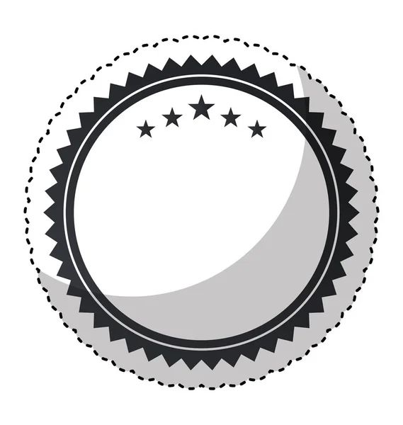 Elegante circulaire frame pictogram — Stockvector