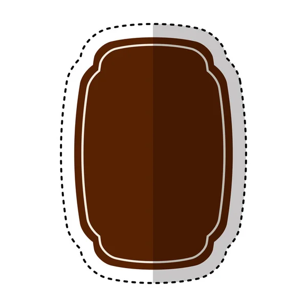 Elegante marco aislado icono — Vector de stock