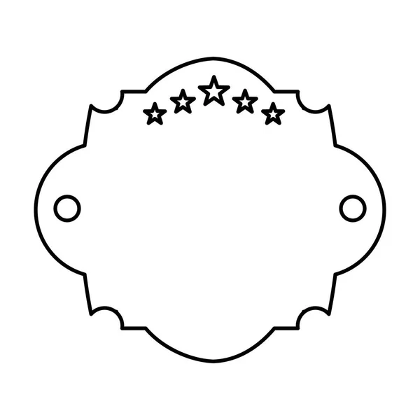 Елегантна рамка ізольована піктограма — стоковий вектор