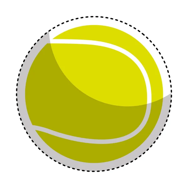 Tennisball isolierte Ikone — Stockvektor