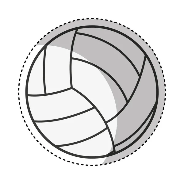 Voleibol deporte aislado icono — Archivo Imágenes Vectoriales