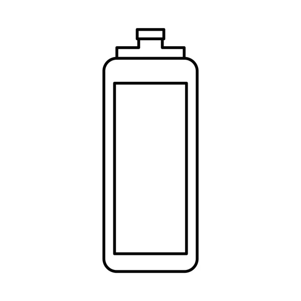 Μπουκάλι νερού γυμναστήριο απομονωμένες εικονίδιο — Διανυσματικό Αρχείο