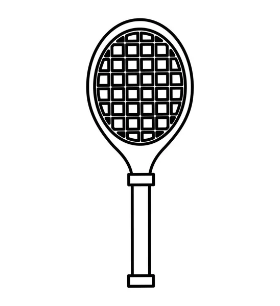 Raquette de tennis icône isolée — Image vectorielle