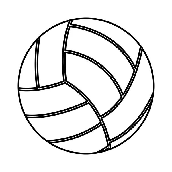 Sport volley icône isolée — Image vectorielle