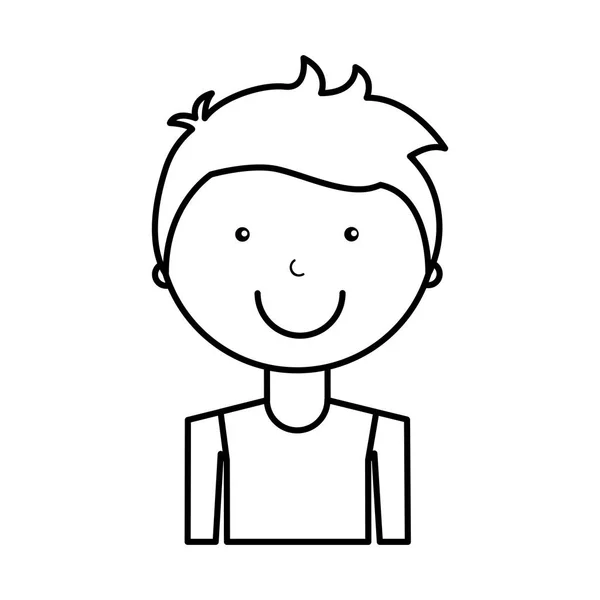 Atleta avatar personagem ícone — Vetor de Stock