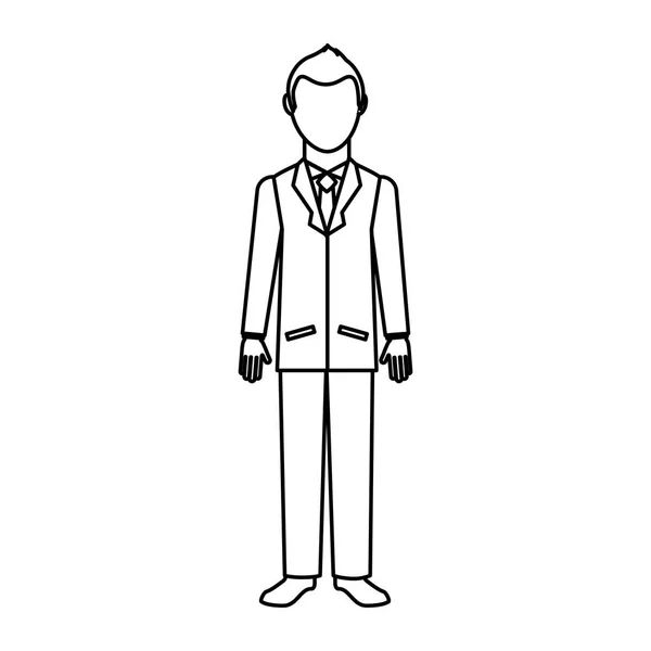 Biznesmen avatar ikona na białym tle — Wektor stockowy