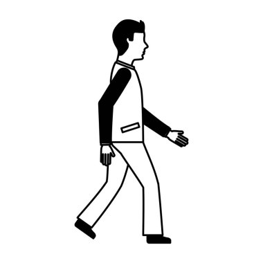 işadamı avatar yürüyen simgesi