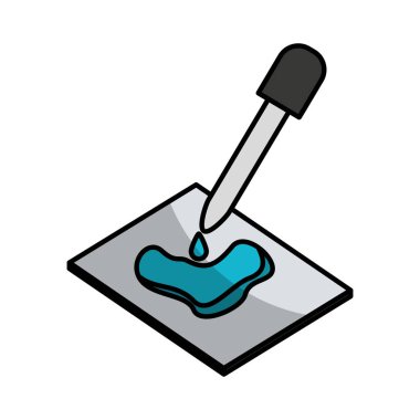 damlacık laboratuvar izole simgesi