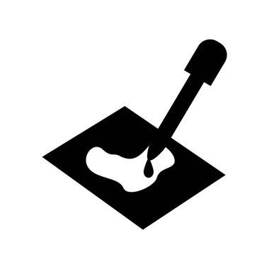 damlacık laboratuvar izole simgesi