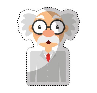 bilimsel komik karakter simgesi