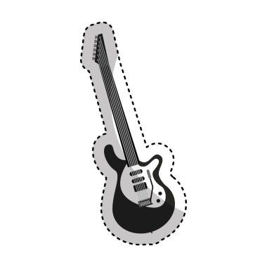 elektro gitar enstrümanı simgesi