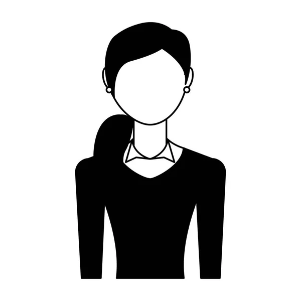 Mujer de negocios avatar con las manos arriba — Archivo Imágenes Vectoriales