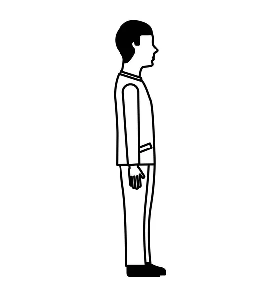 Homme d'affaires avatar icône isolée — Image vectorielle