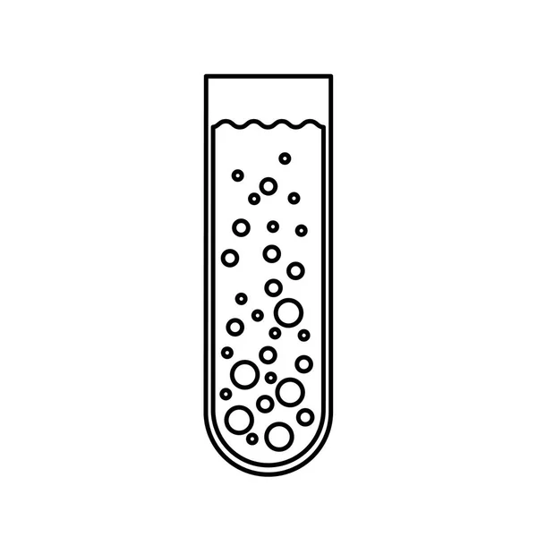 Ícone isolado de teste de tubo —  Vetores de Stock