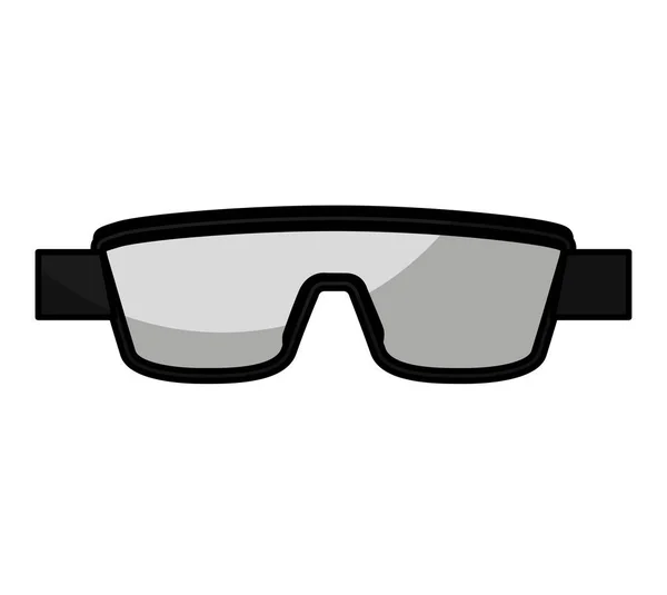 Laboratorní izolované ikona s brýlemi — Stockový vektor