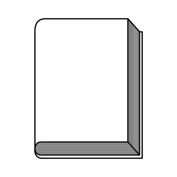 Bibliothèque de manuels icône isolée — Image vectorielle