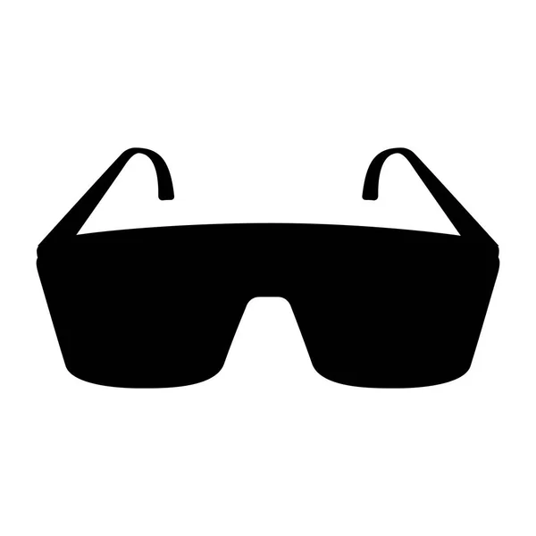 Gafas de laboratorio icono aislado — Vector de stock