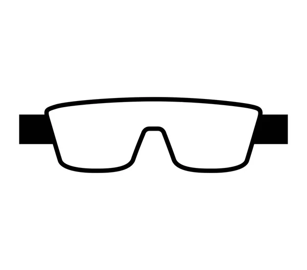 Gafas de laboratorio icono aislado — Archivo Imágenes Vectoriales