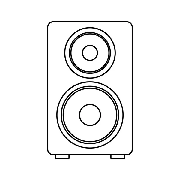 Altavoz icono del dispositivo de audio — Vector de stock