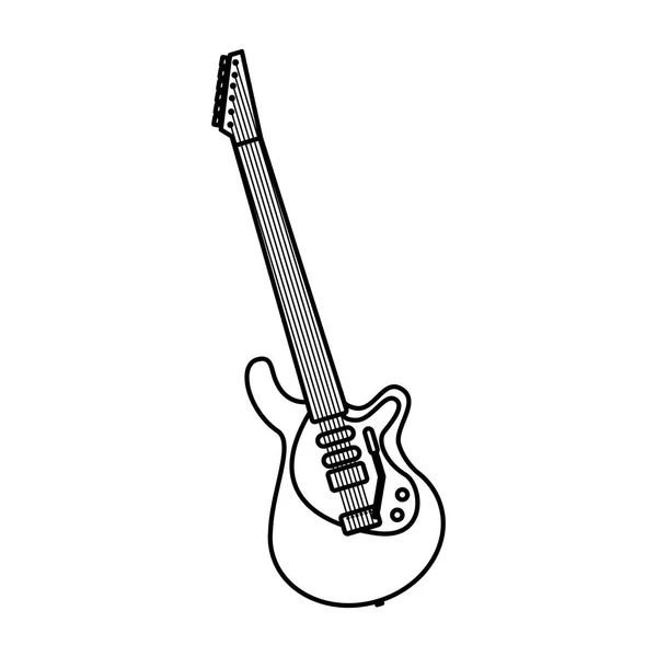 Icono del instrumento de guitarra eléctrica — Vector de stock