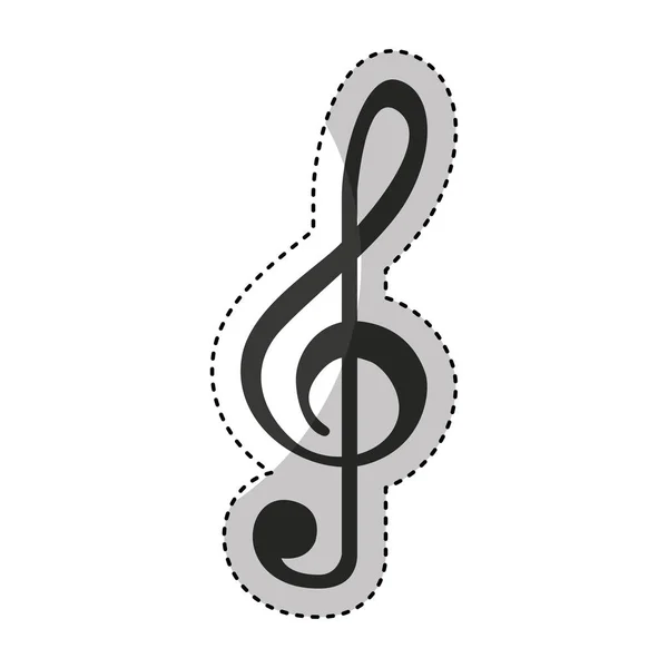 Music note isolated icon — стоковый вектор