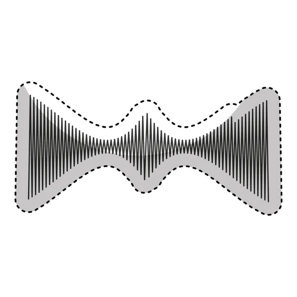 Icône isolée audio égaliseur — Image vectorielle