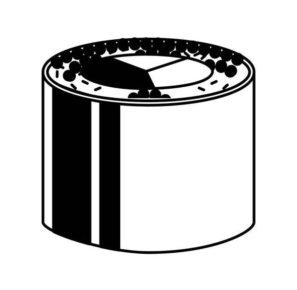 맛 있는 일본 음식 고립 된 아이콘 — 스톡 벡터