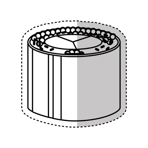 Смачна японська їжа ізольована ікона — стоковий вектор