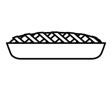 lezzetli tatlı pasta simgesi