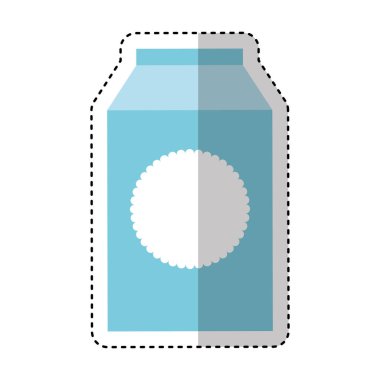 süt kutusu izole simgesi