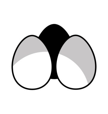 yumurta madde izole simgesi