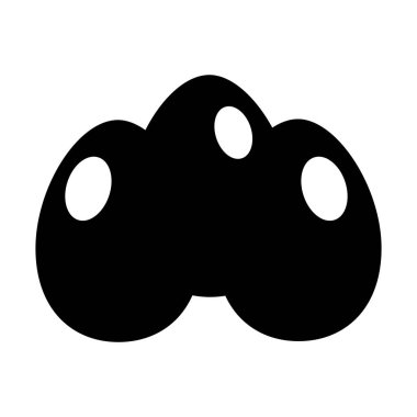 yumurta madde izole simgesi