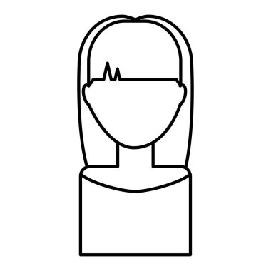 genç kadın avatar karakter