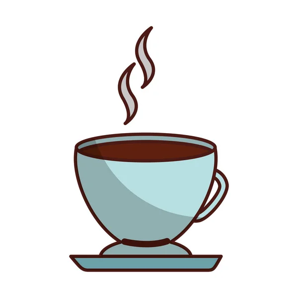 Taza de café icono aislado — Vector de stock