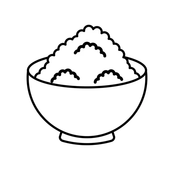 Ingrediente harina aislado icono — Vector de stock