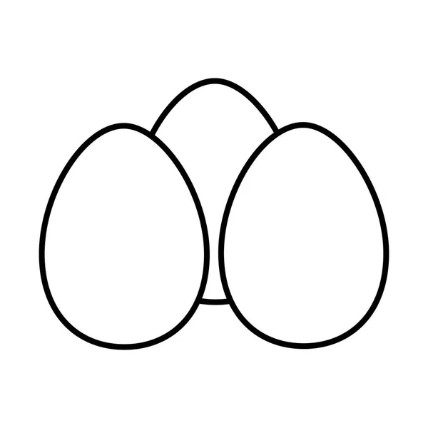 Eier Zutat isoliert Symbol — Stockvektor