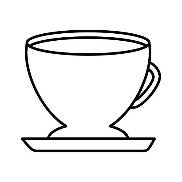 Koffie beker geïsoleerde pictogram — Stockvector